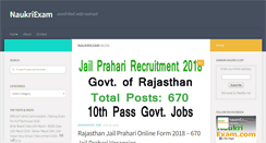 Desktop Screenshot of naukriexam.com